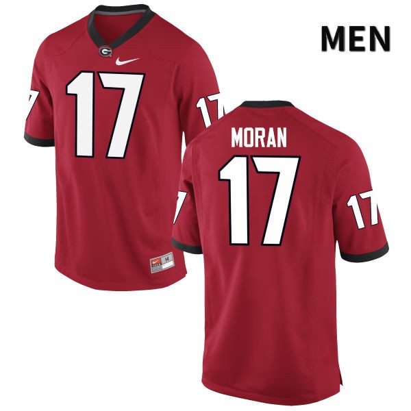 Georgia Bulldogs Men's Josh Moran #17 Red Stitched College UGA Football Jersey 23DT018WT